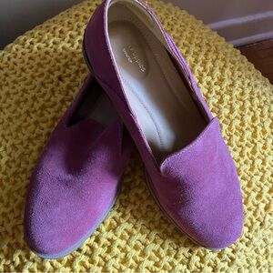 Hush Puppies Women's Lilac Suede Loafers